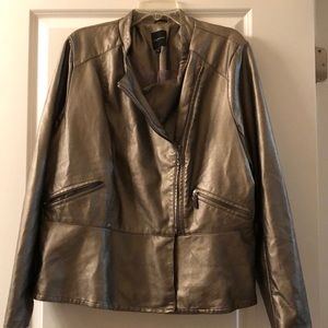 Lane Bryant, Womens, faux leather jacket